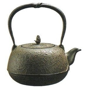 【送料無料】鉄瓶　福型松葉　1.5L　茶　IH対応／ガス対応JANCODE4906994625020